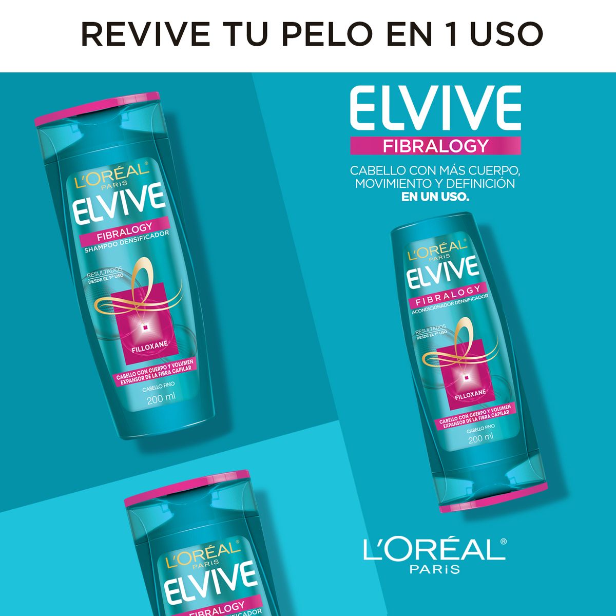 Acondicionador Fibralogy Elvive 200 Ml Farmalife