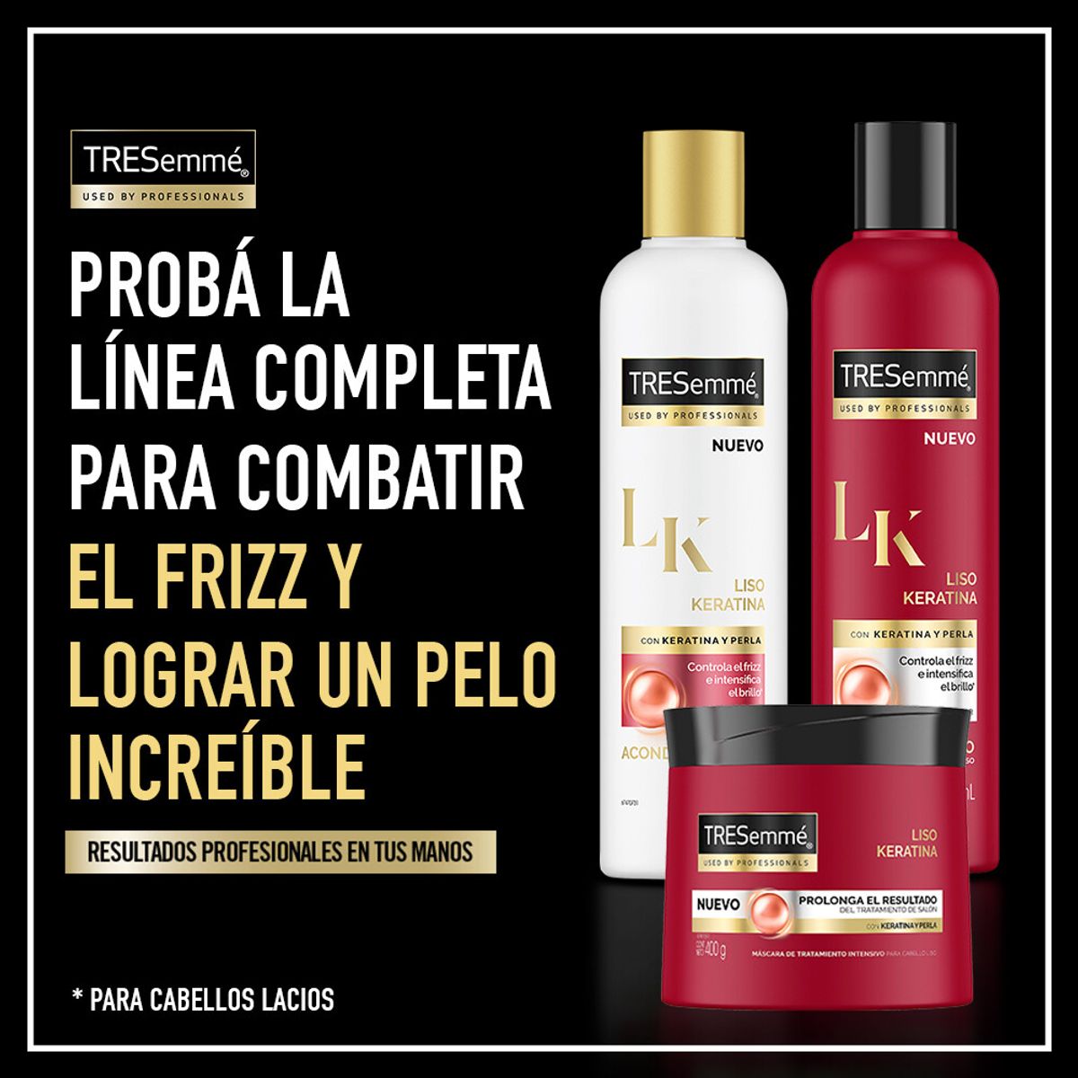 TRESEMME SHAMPOO INFS DE KERATINA x 400 ml Farmalife