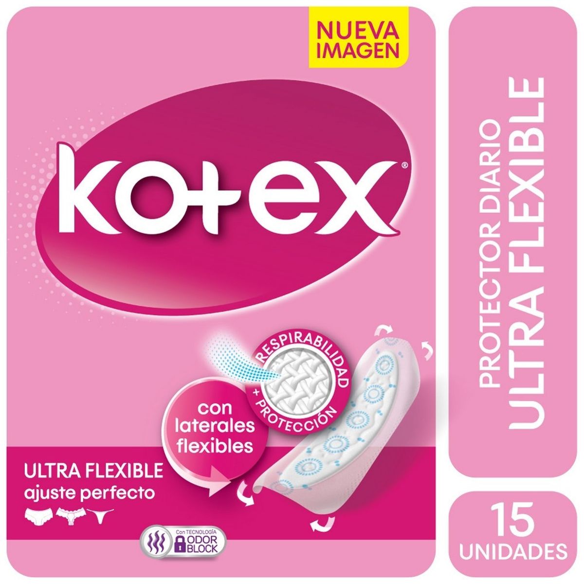 FEM LIN KOTEX DAYS ULTRADEL FLEX REG x 15 Farmalife