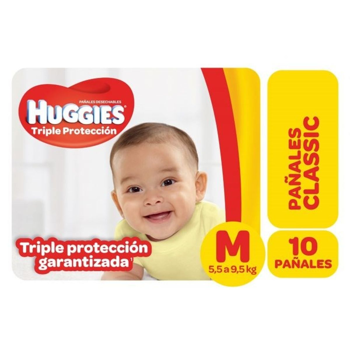 PAÃ?AL HUGGIES TRIPLE PROTECCIÃ?N M REGULAR x10 - Farmalife pañal huggies triple protección