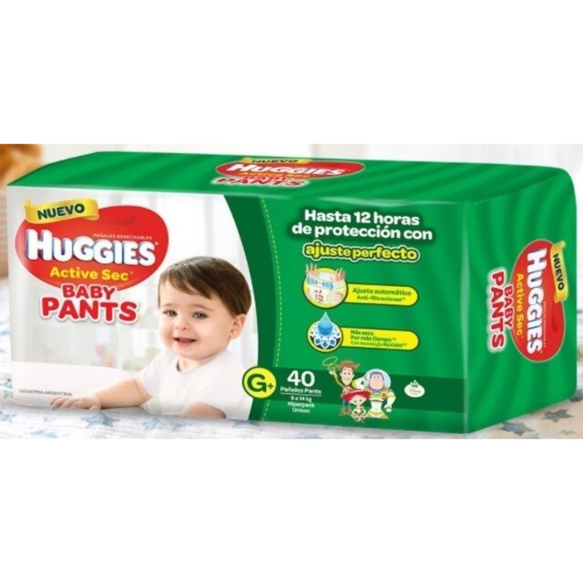 pañal huggies active sec g