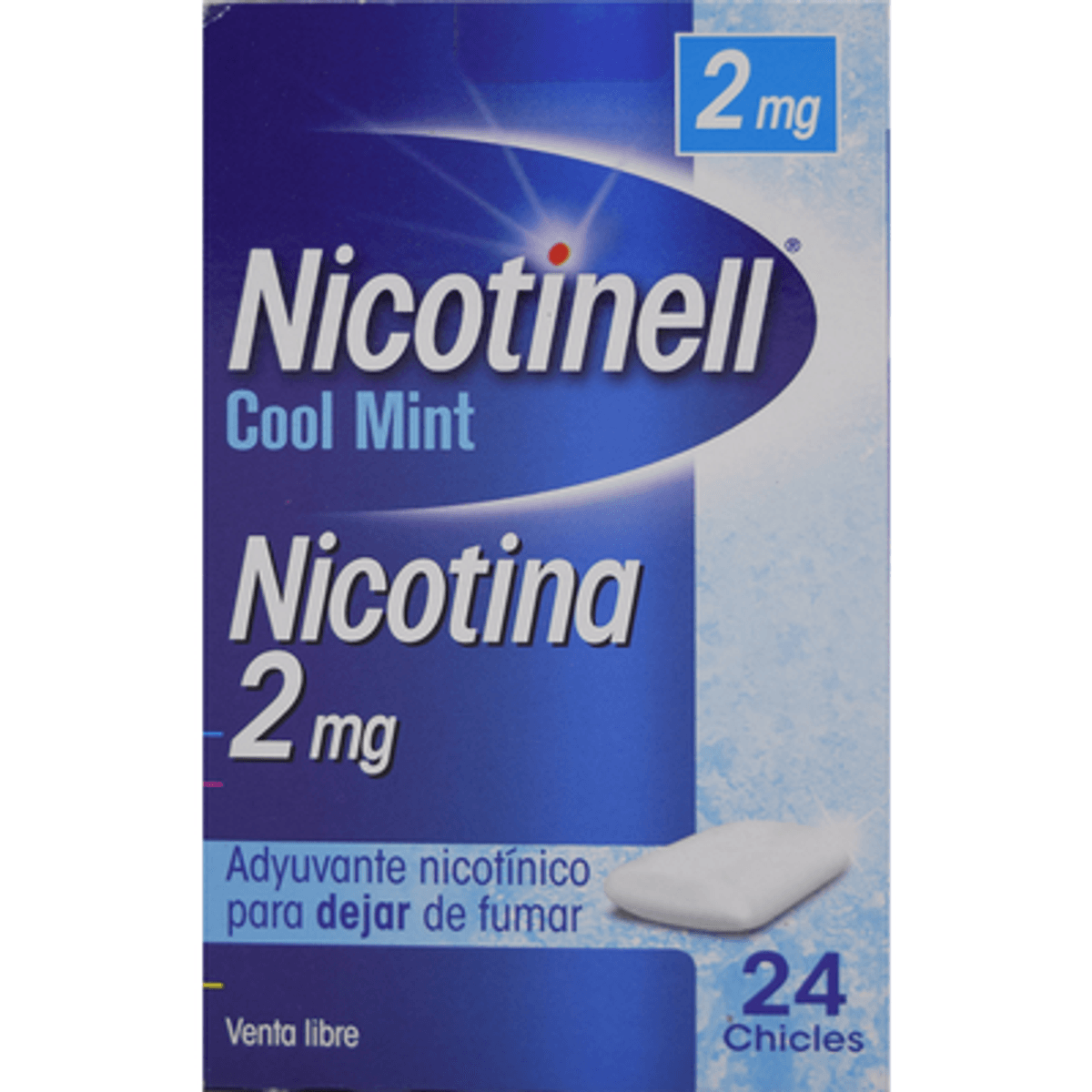 NICOTINELL COOL MINT 2 MG 24 CHICLES MEDICAMENTOSOS - Openfarma