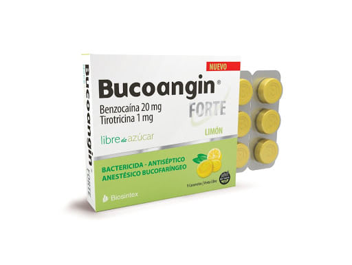 Bucoangin Forte Libre Azucar Limón Caram.X 9
