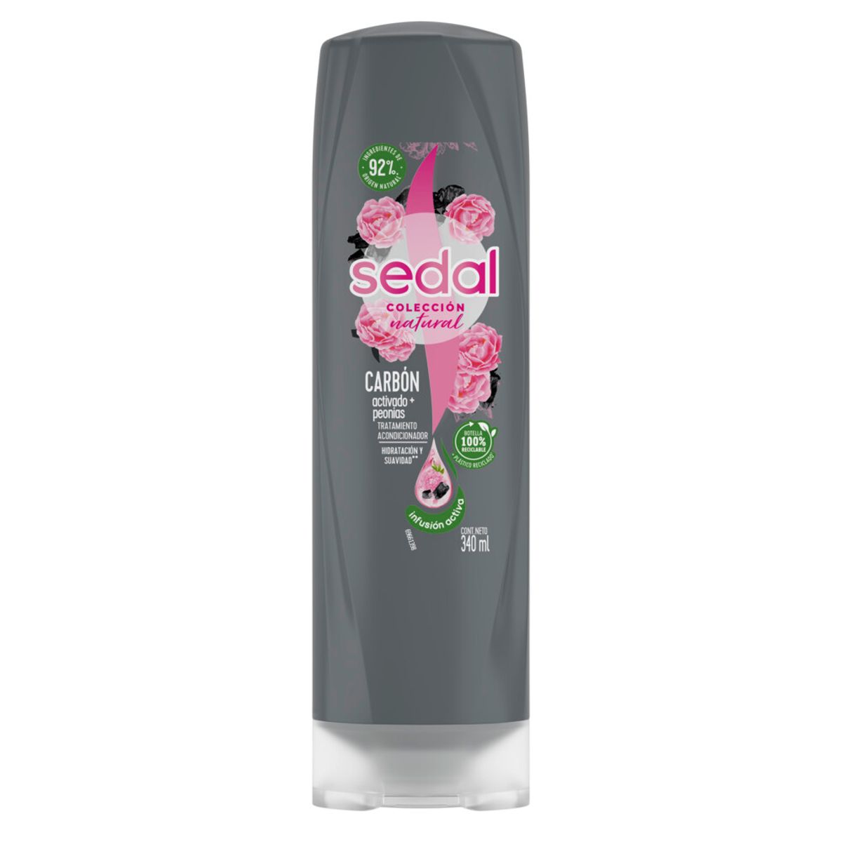 Sedal Ac Carbon Y Peonias 12X340Ml - Farmalife