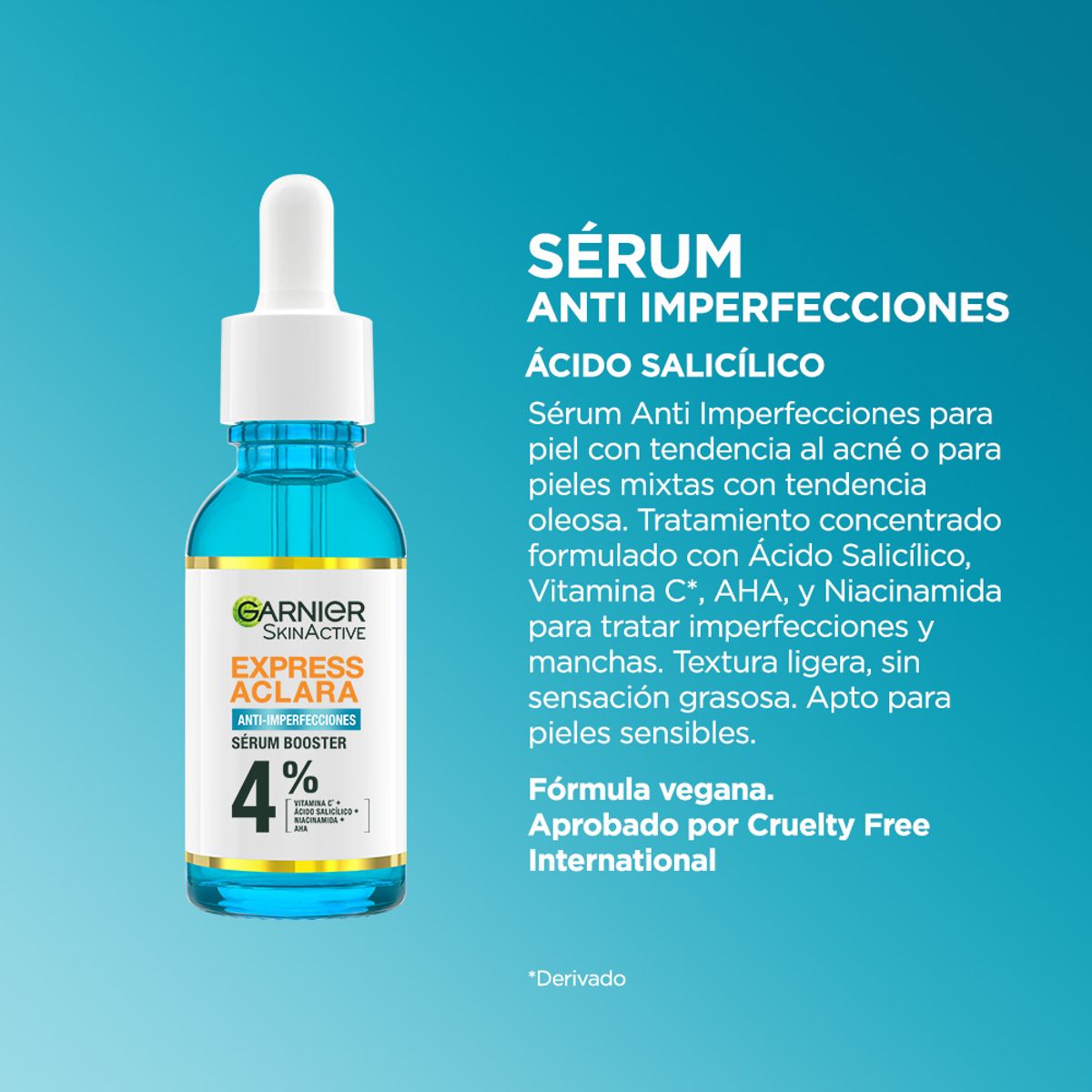 Sérum Anti-imperfecciones con Ácido Salicílico de Garnier - Farmalife