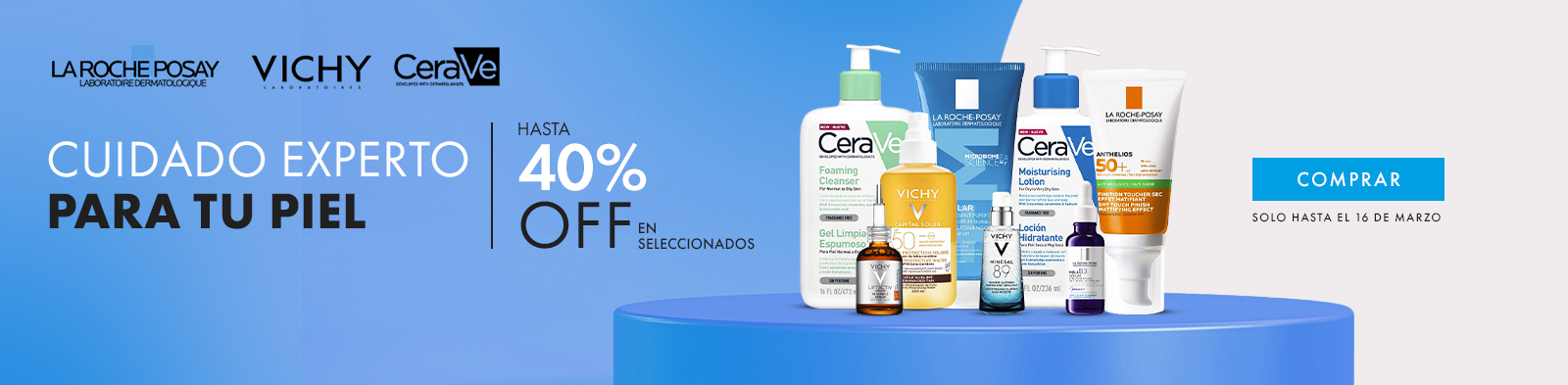 Banner desktop Vichy, lrp, cerave - marzo