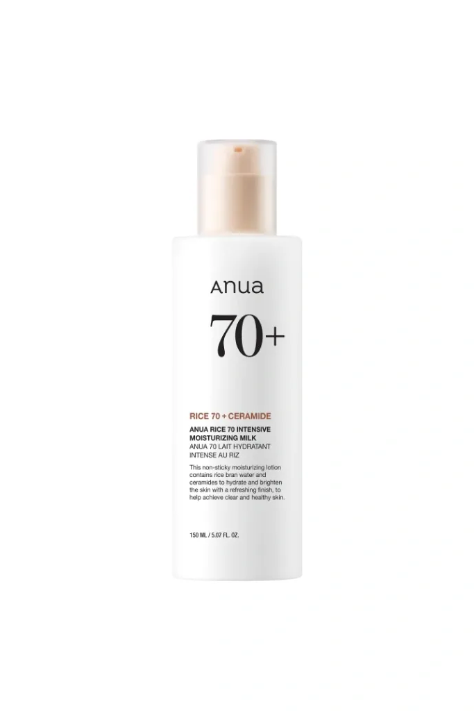 Anua Rice 70 Intensive Moisturizing Milk 150 Ml | Hidratante Ligero De Arroz